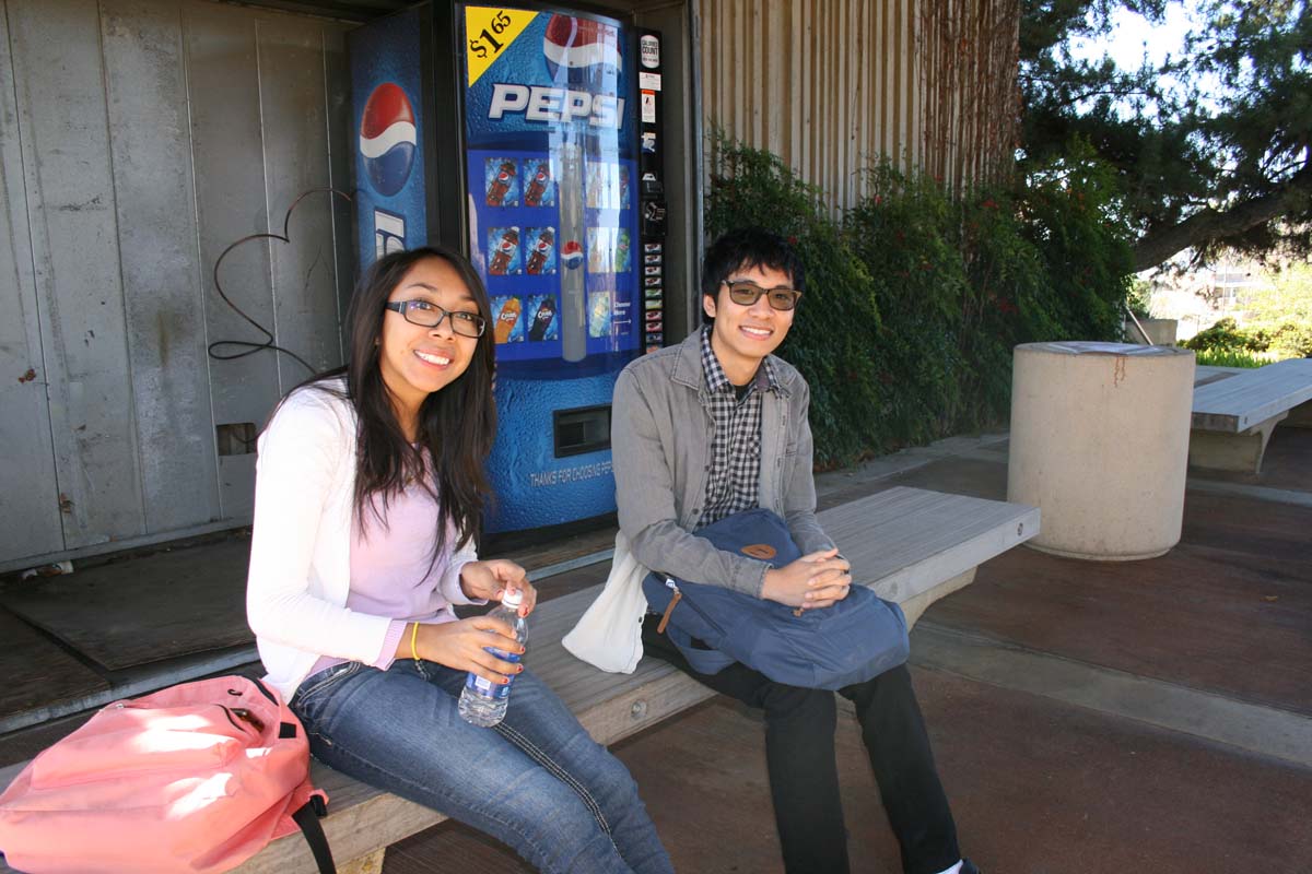 Students on campus