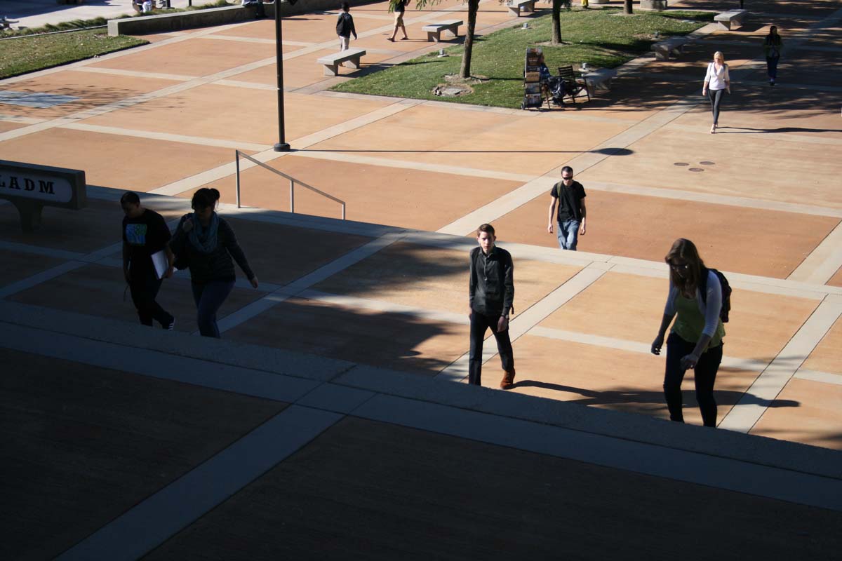 Students on campus