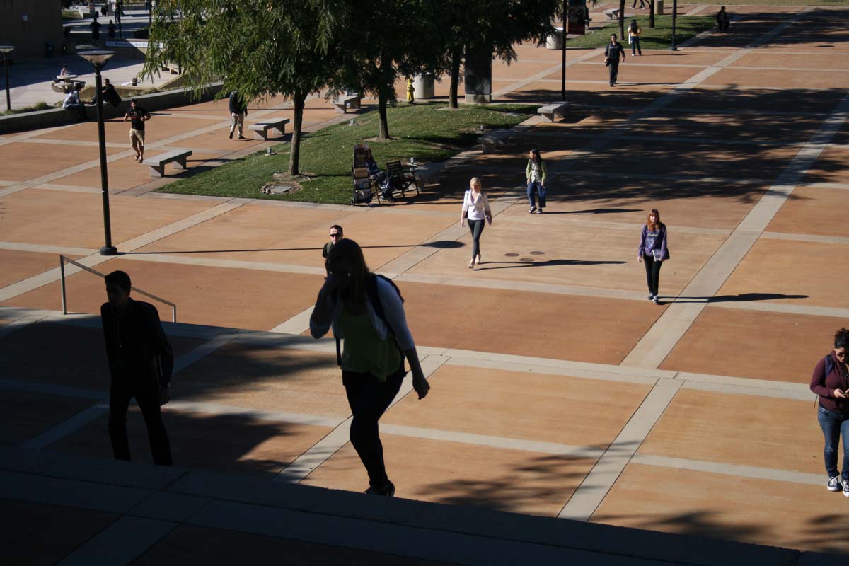 Students on campus