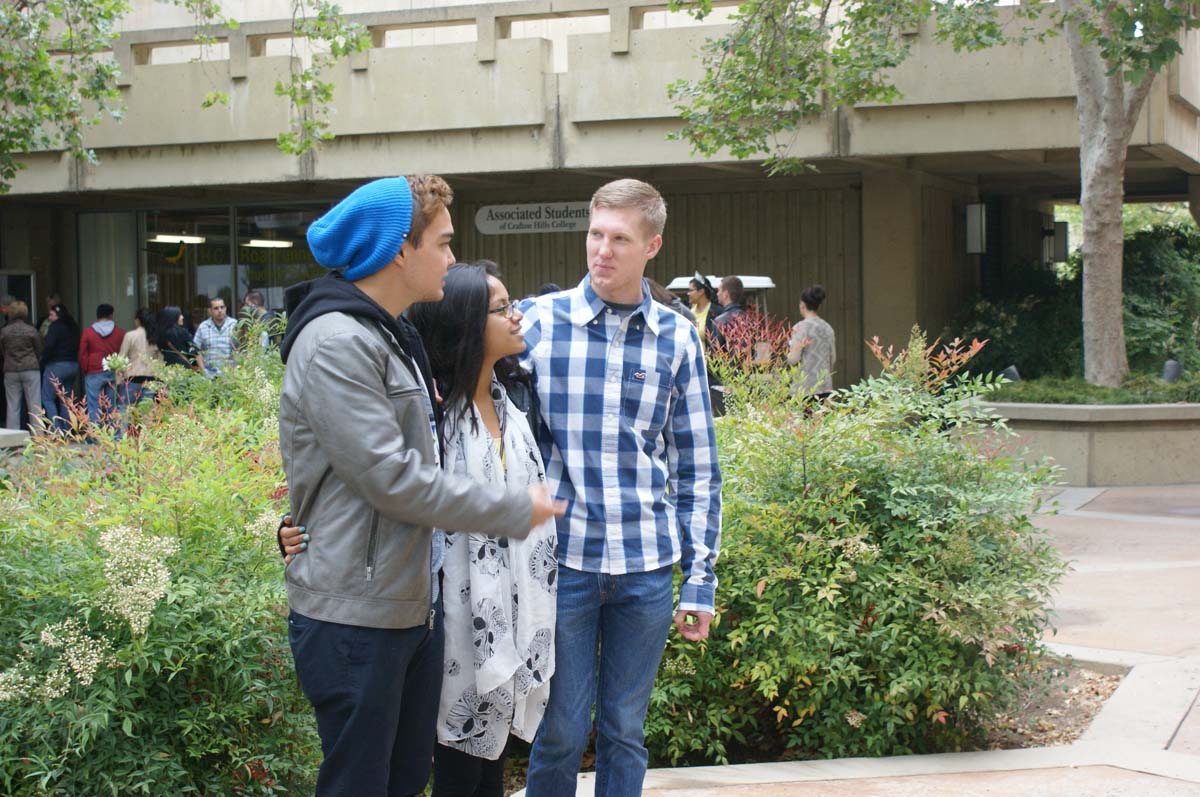 People enjoying the Grad Breakfast
