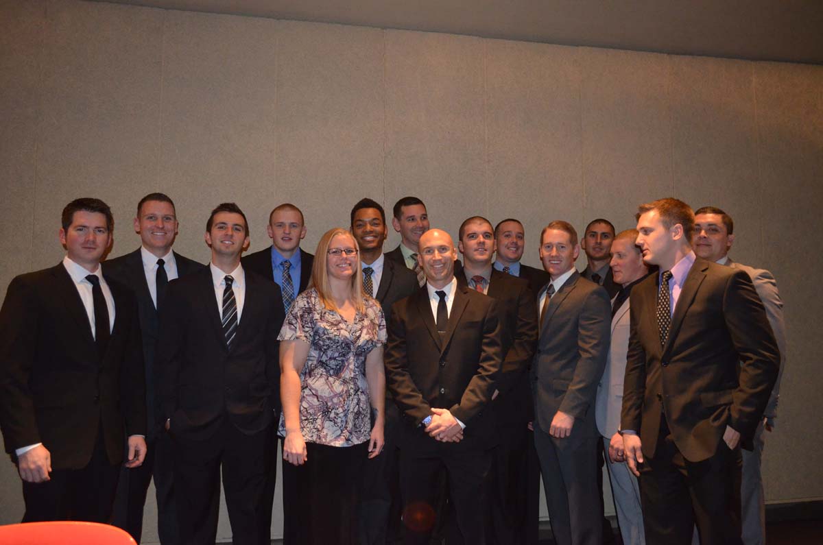 People at the Paramedic Graduation