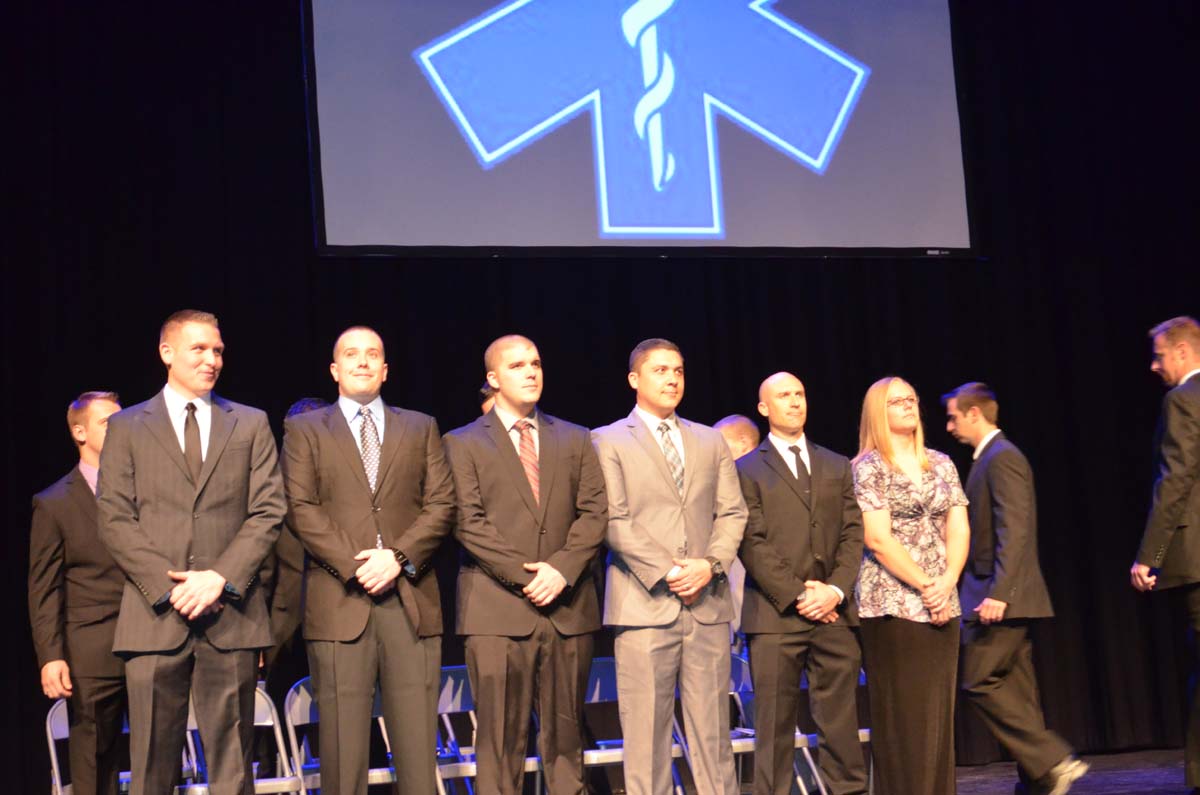People at the Paramedic Graduation