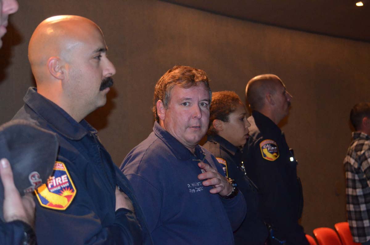 People at the Paramedic Graduation