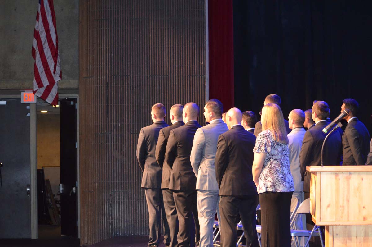 People at the Paramedic Graduation