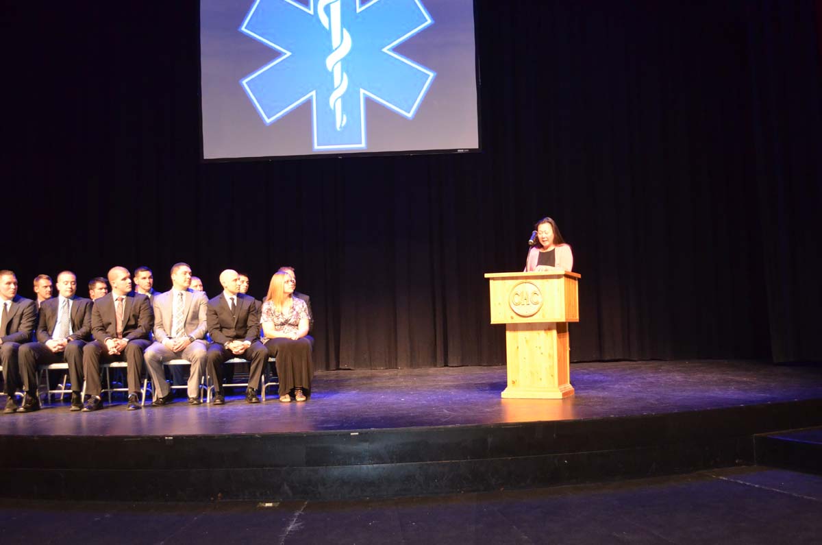 People at the Paramedic Graduation