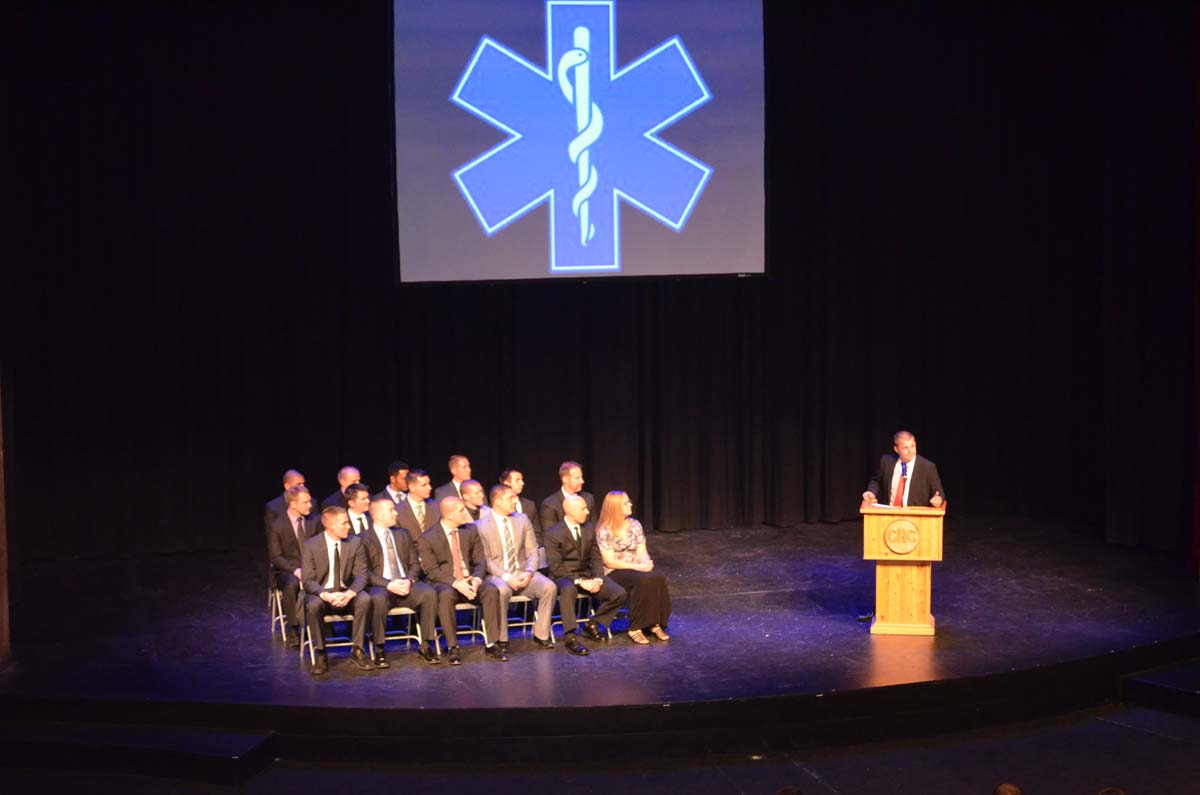People at the Paramedic Graduation