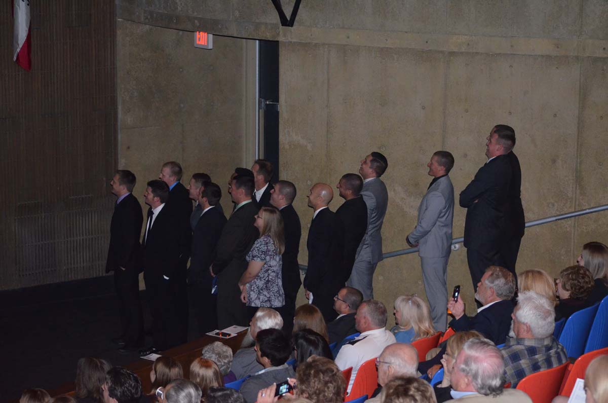 People at the Paramedic Graduation