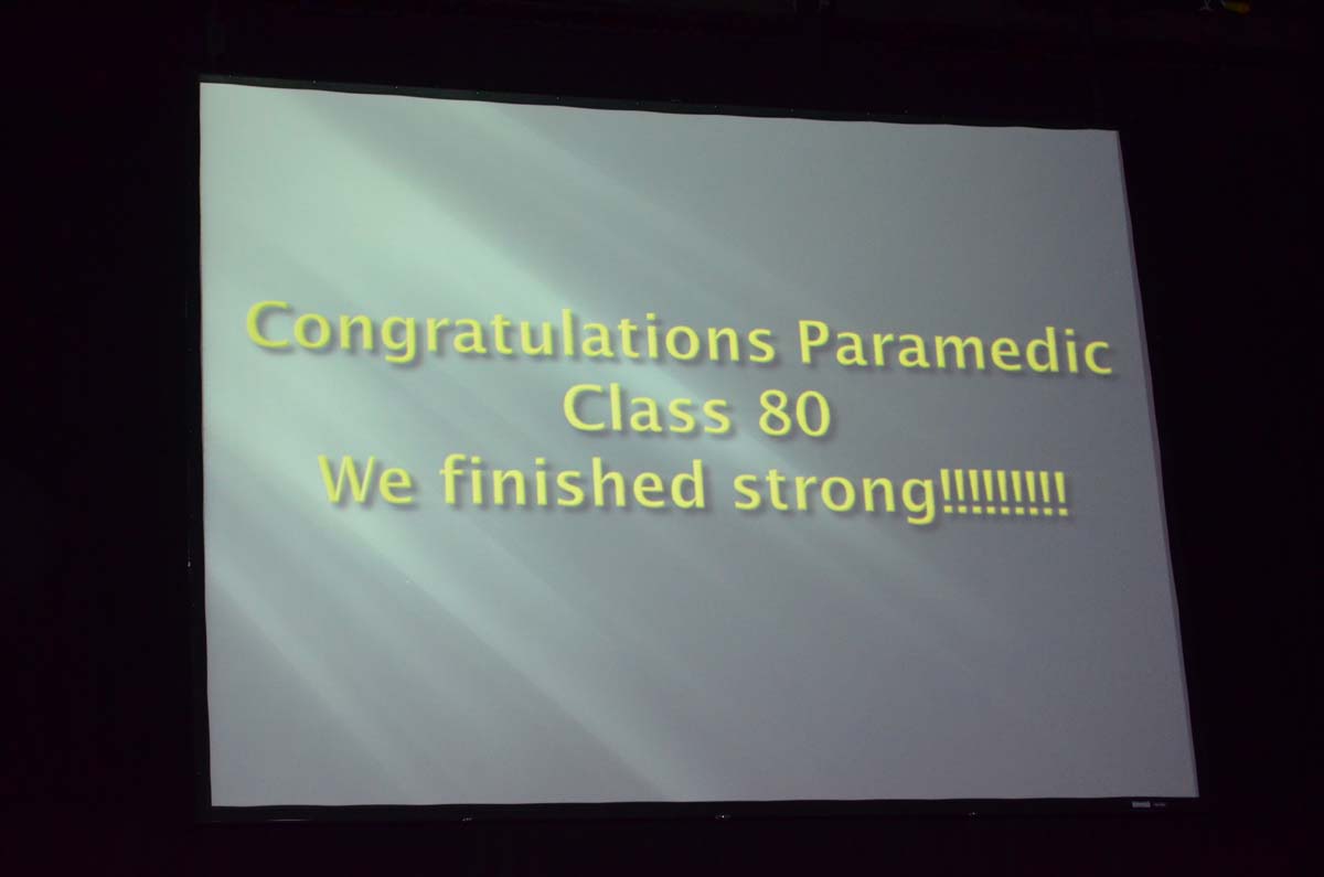 People at the Paramedic Graduation