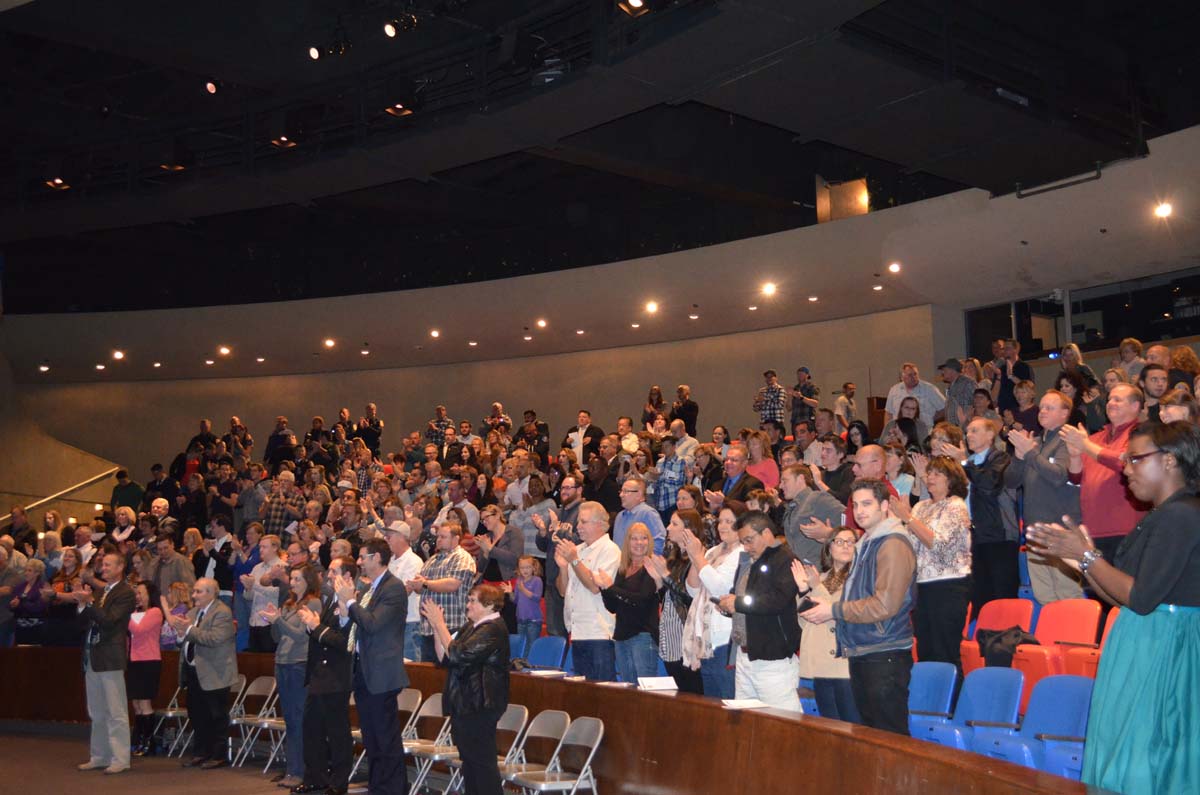 People at the Paramedic Graduation