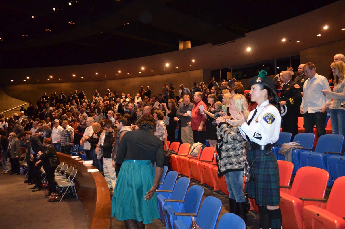 People at the Paramedic Graduation