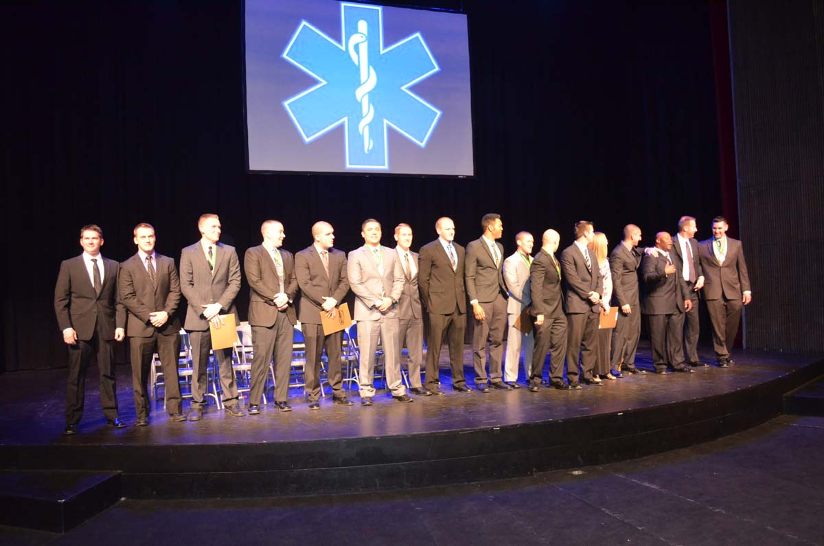 People at the Paramedic Graduation