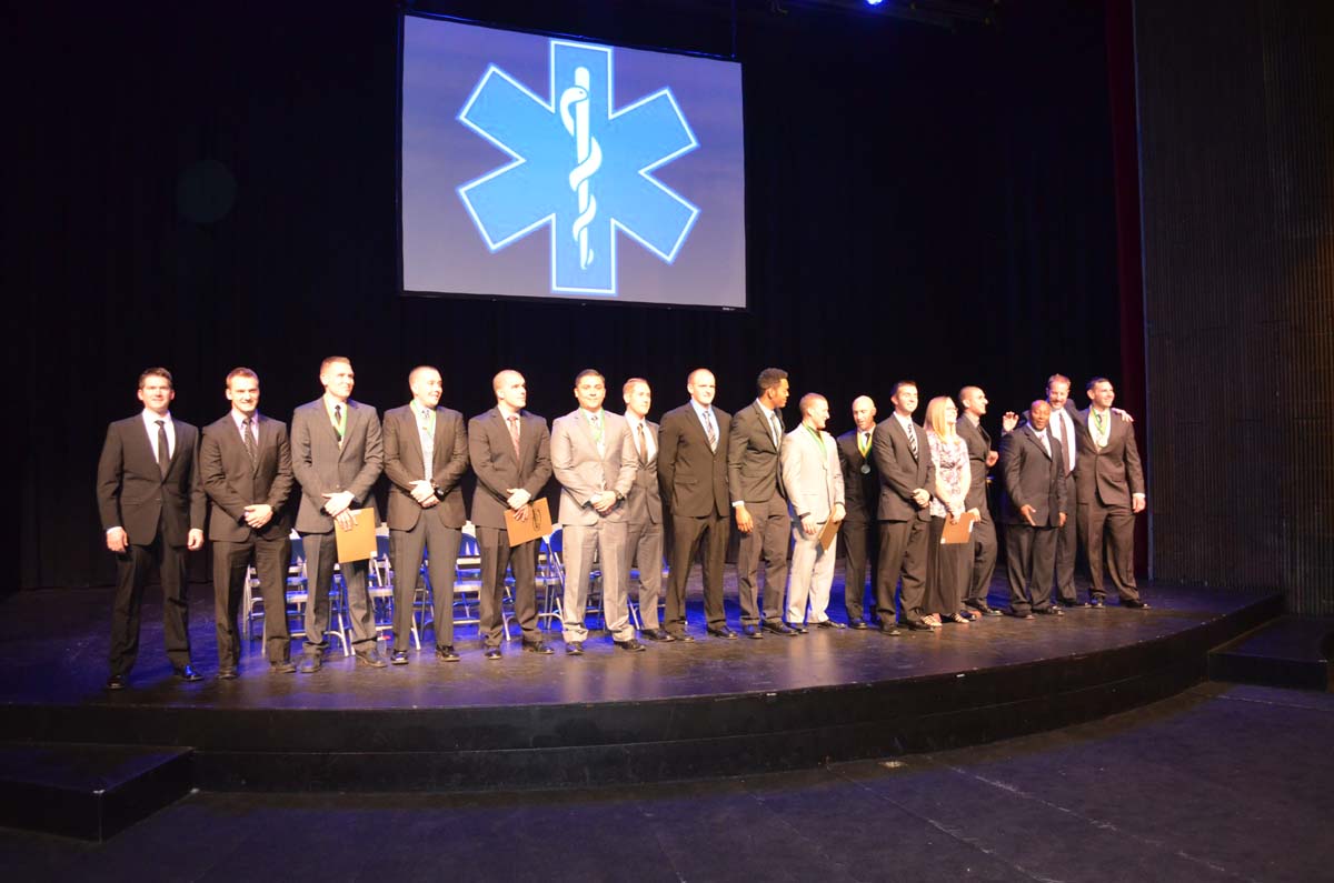 People at the Paramedic Graduation