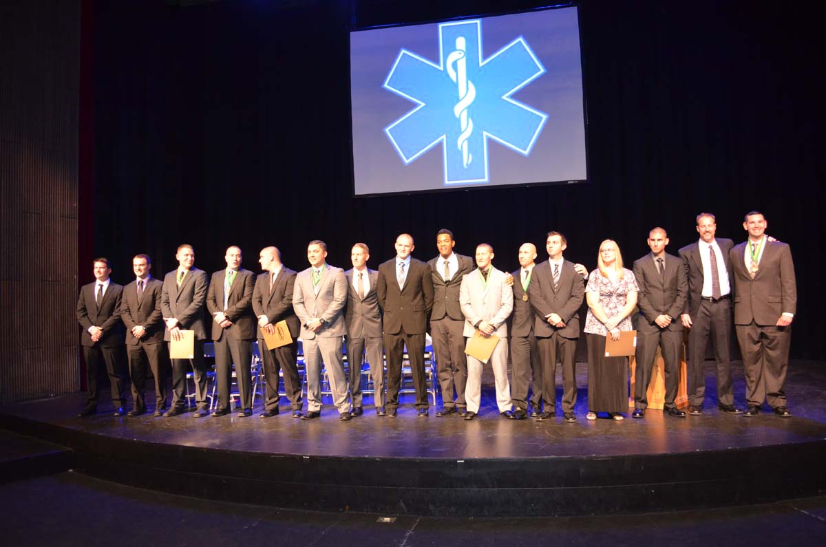 People at the Paramedic Graduation