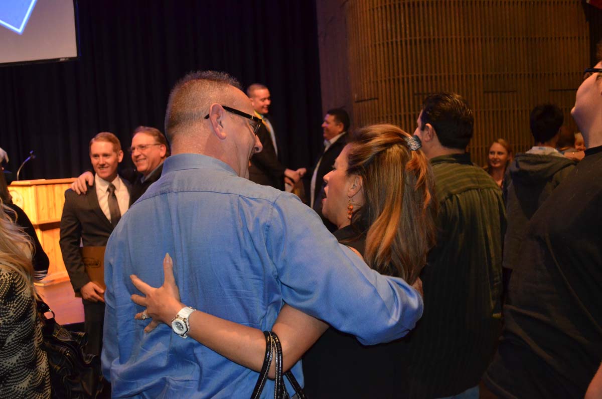 People at the Paramedic Graduation