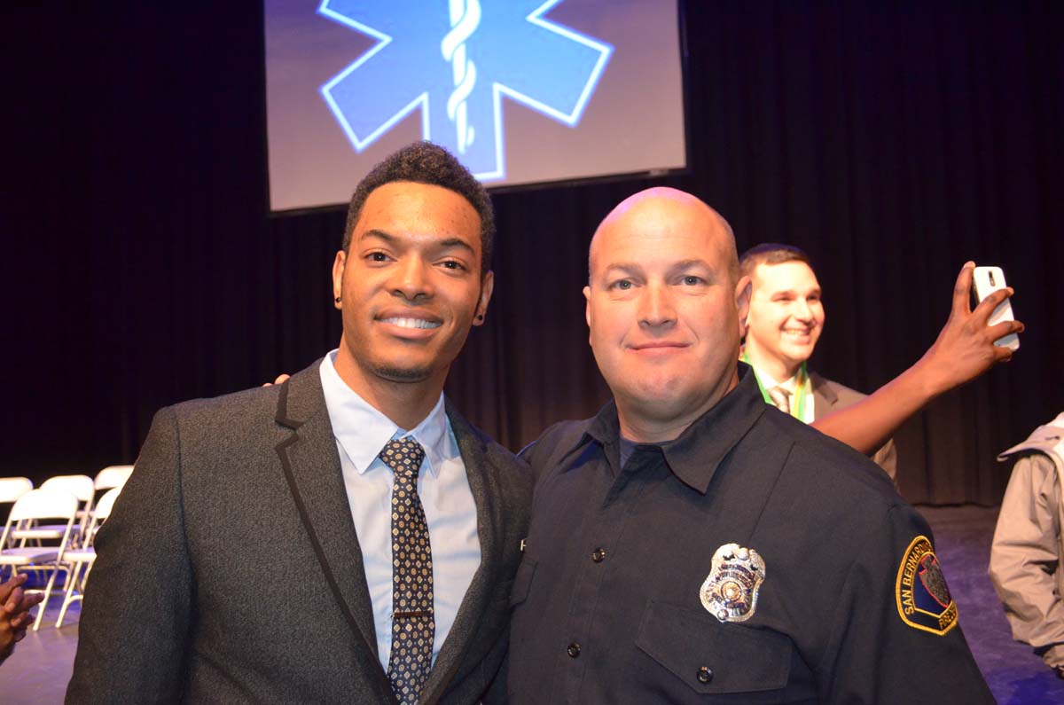 People at the Paramedic Graduation