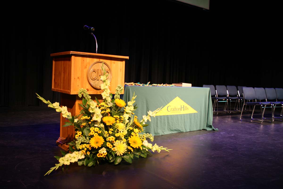 People enjoying the Scholars Convocation