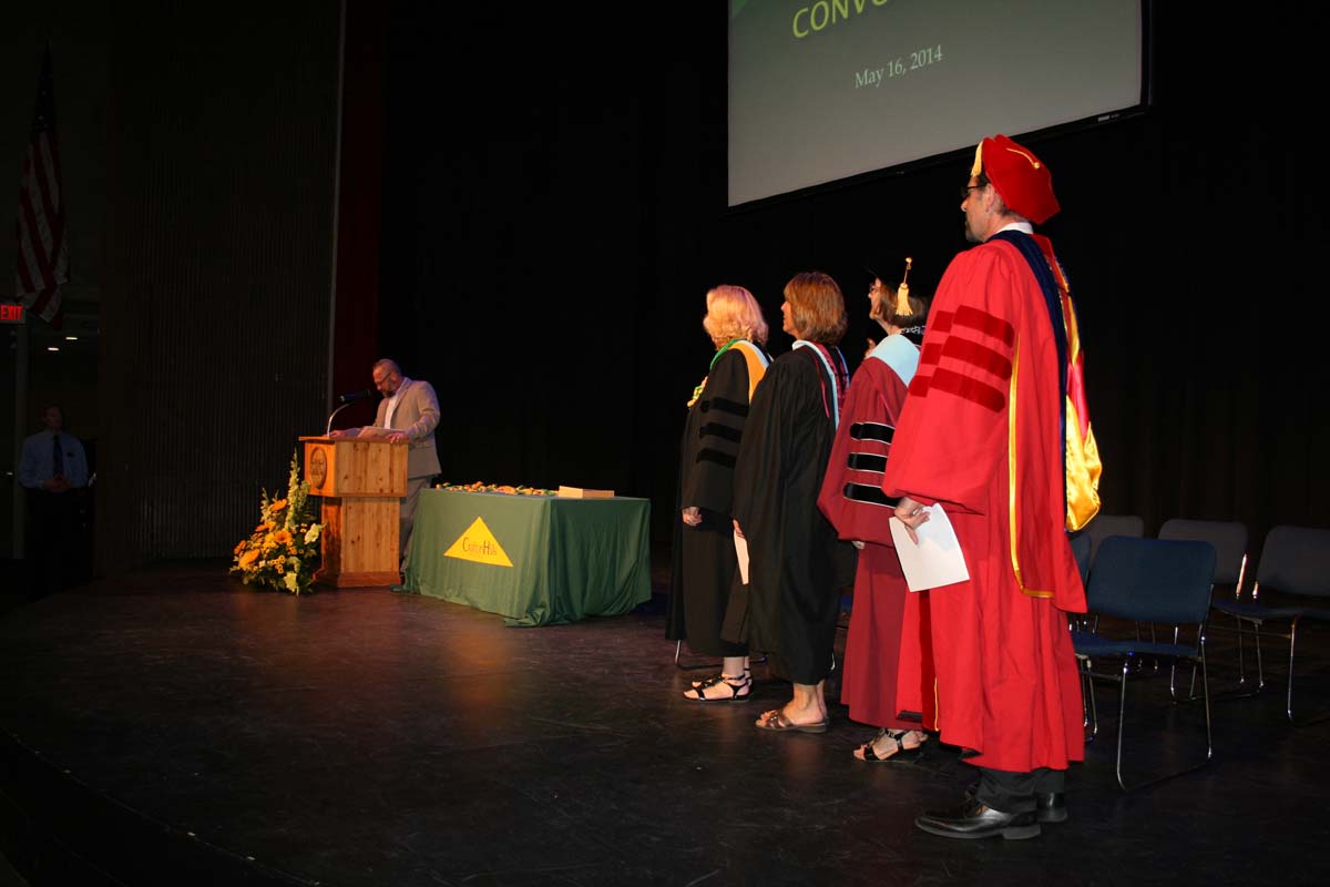 People enjoying the Scholars Convocation