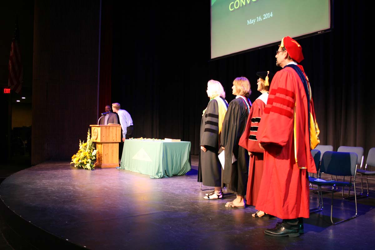 People enjoying the Scholars Convocation