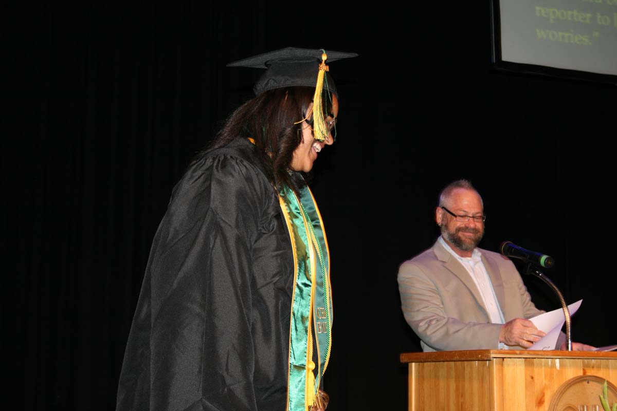 People enjoying the Scholars Convocation