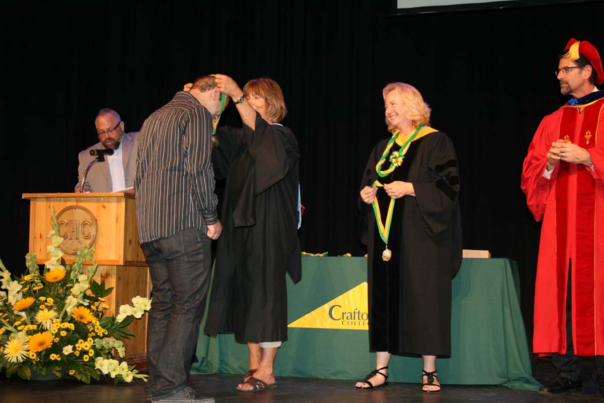People enjoying the Scholars Convocation