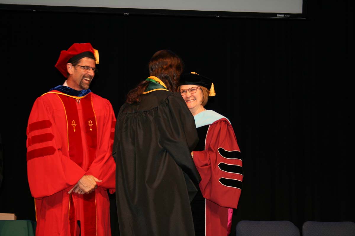People enjoying the Scholars Convocation