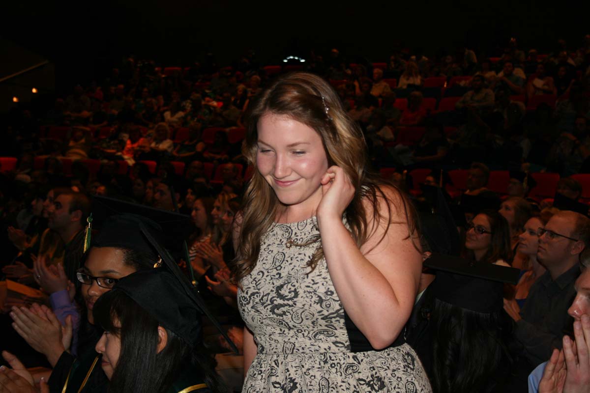 People enjoying the Scholars Convocation