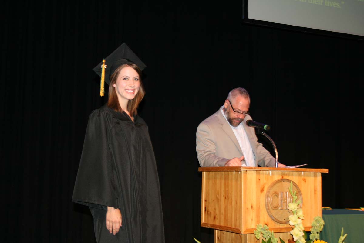 People enjoying the Scholars Convocation