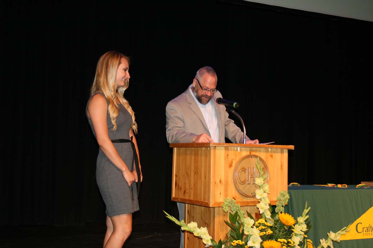 People enjoying the Scholars Convocation