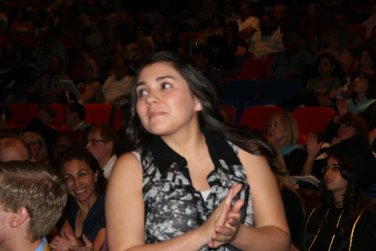 People enjoying the Scholars Convocation