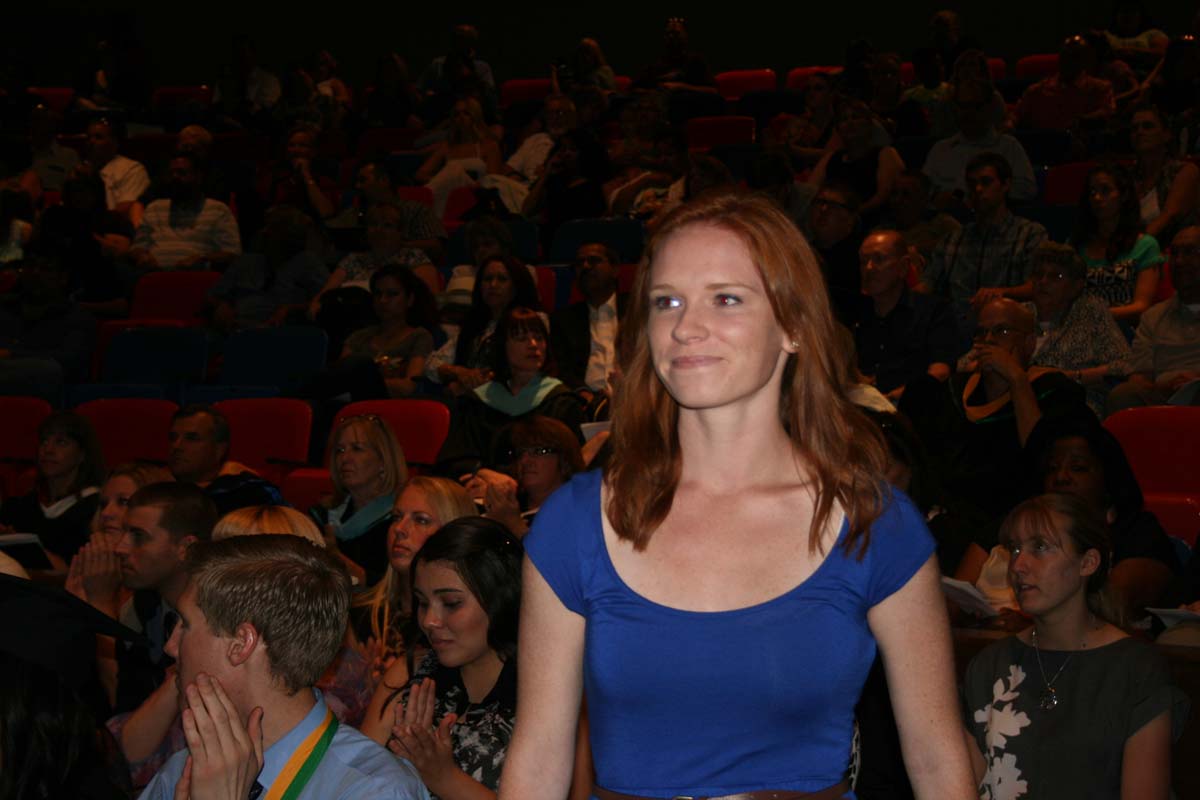 People enjoying the Scholars Convocation