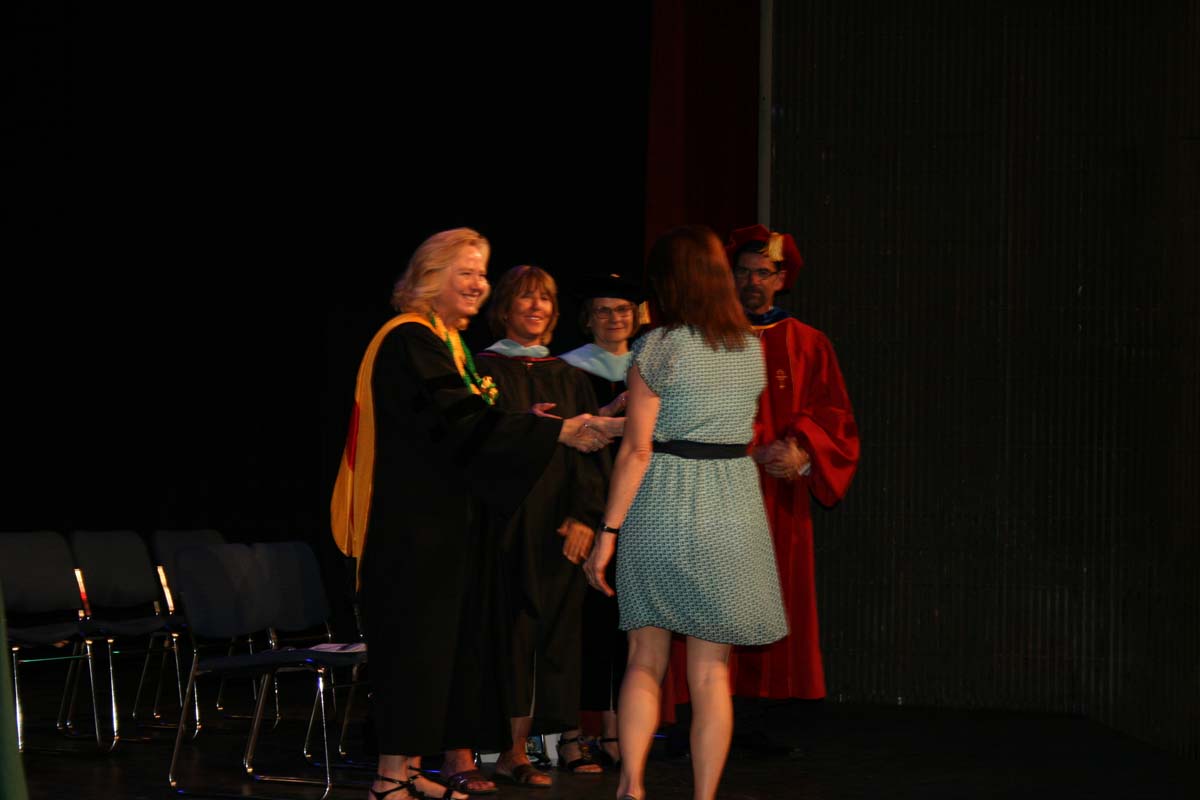 People enjoying the Scholars Convocation