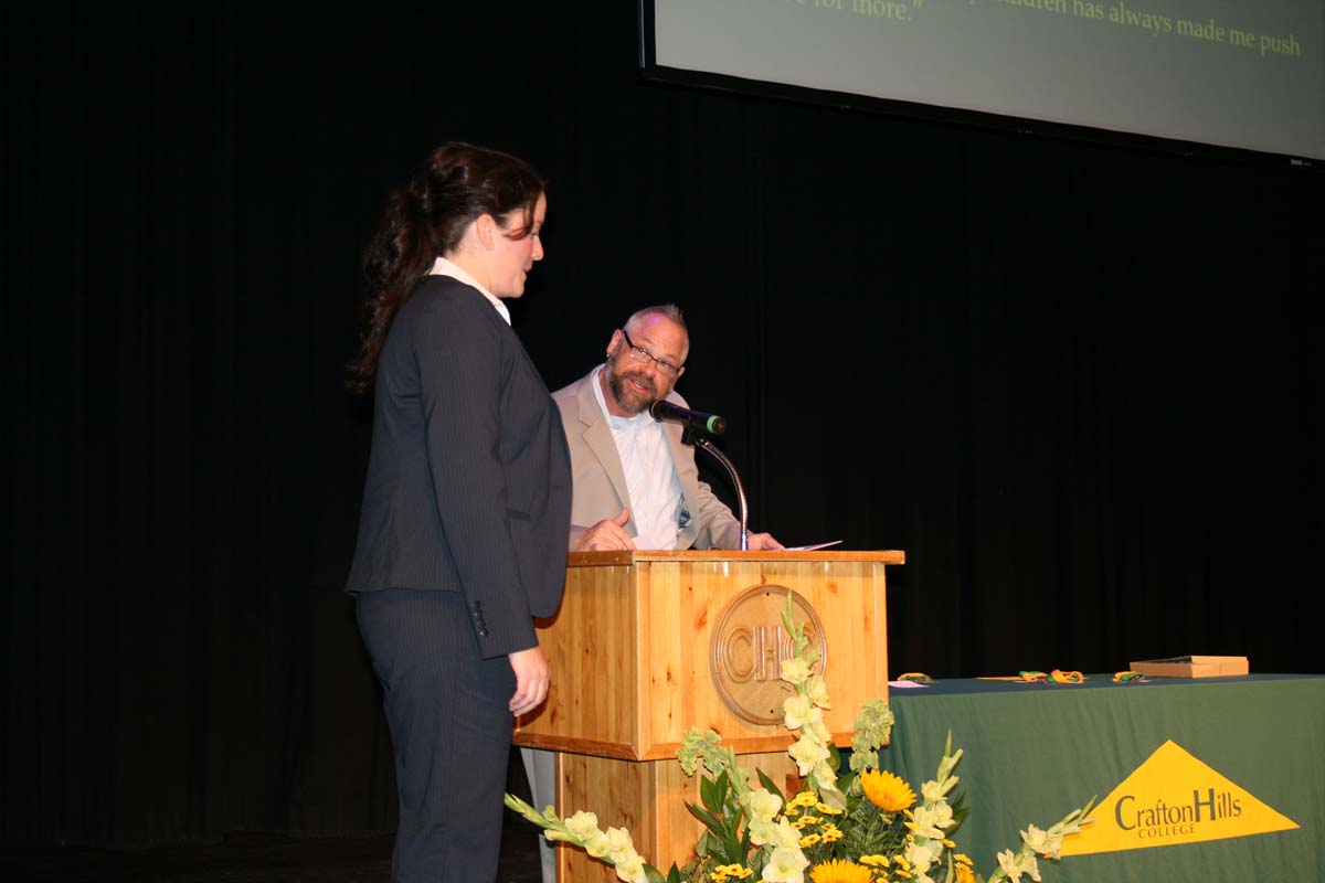 People enjoying the Scholars Convocation