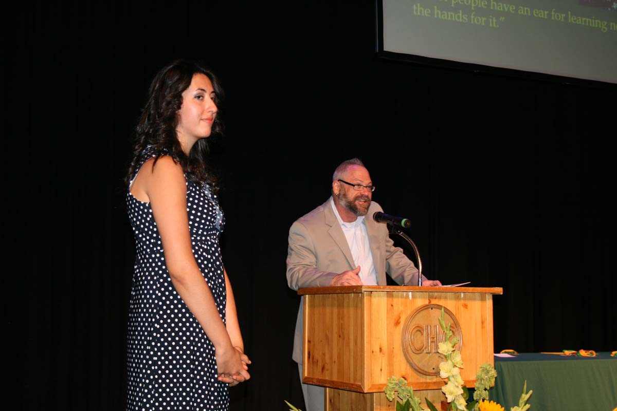 People enjoying the Scholars Convocation