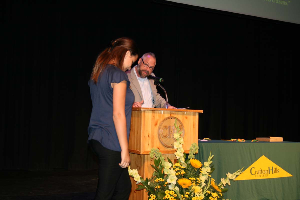 People enjoying the Scholars Convocation