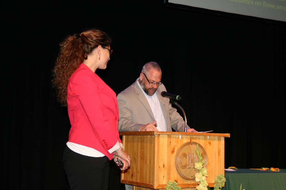 People enjoying the Scholars Convocation