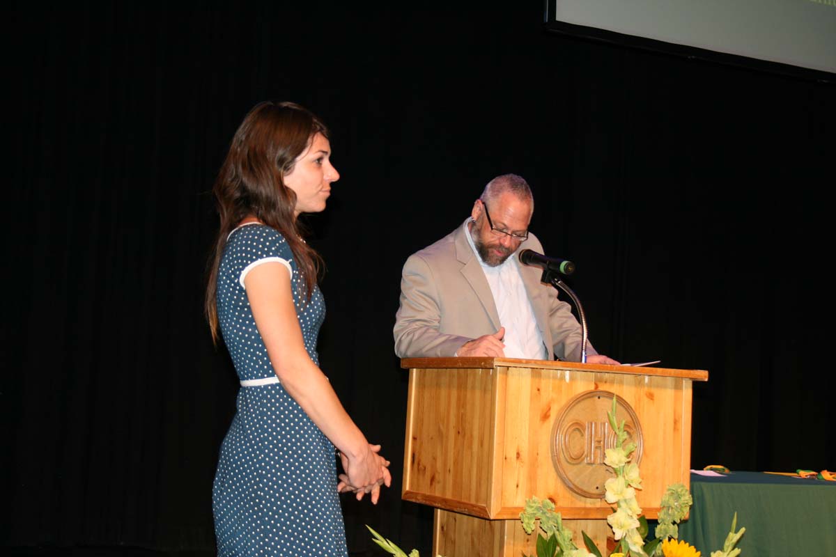 People enjoying the Scholars Convocation
