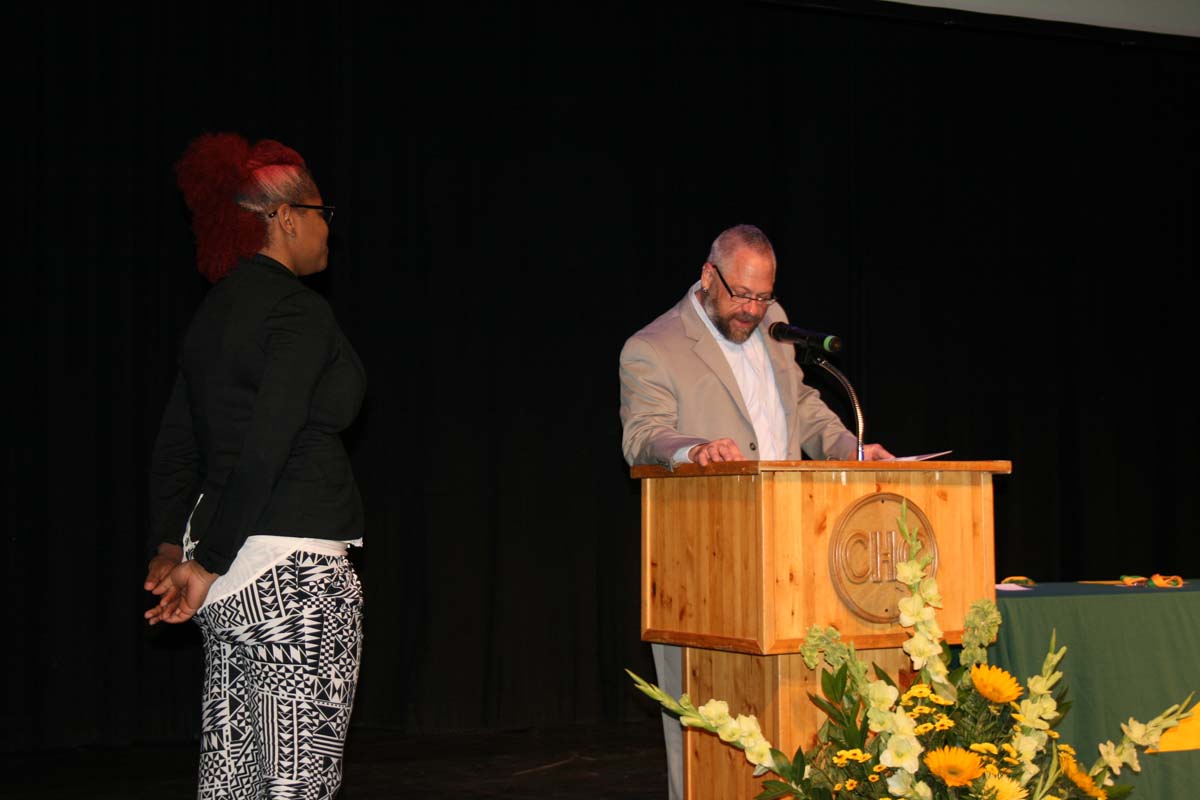 People enjoying the Scholars Convocation