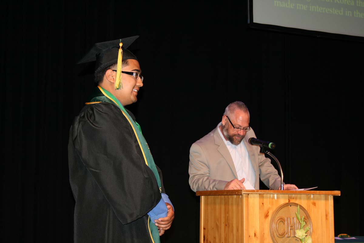 People enjoying the Scholars Convocation