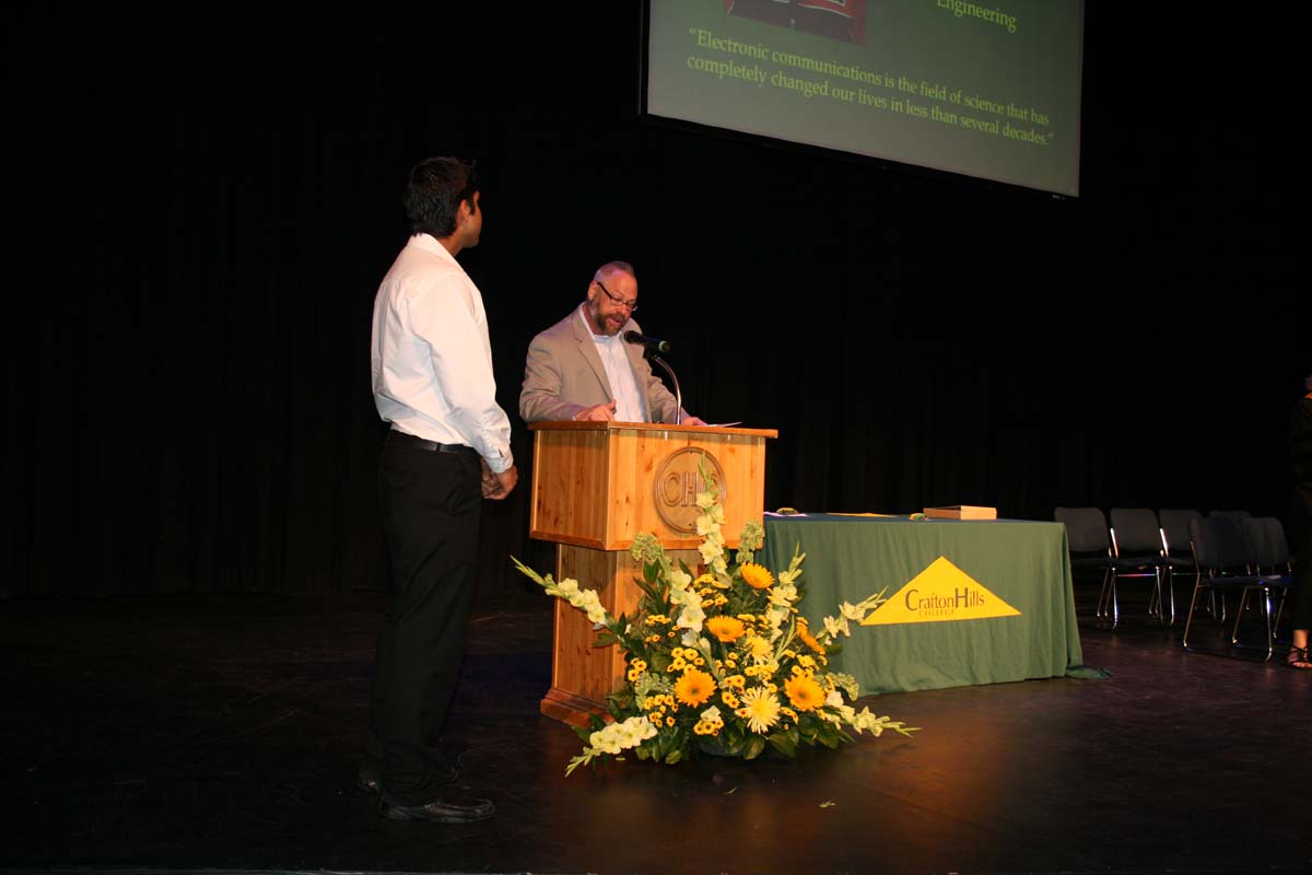People enjoying the Scholars Convocation