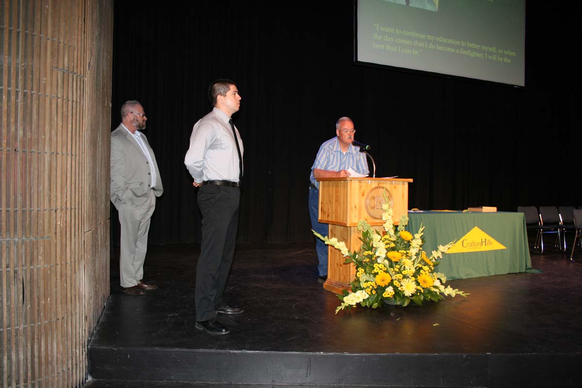 People enjoying the Scholars Convocation
