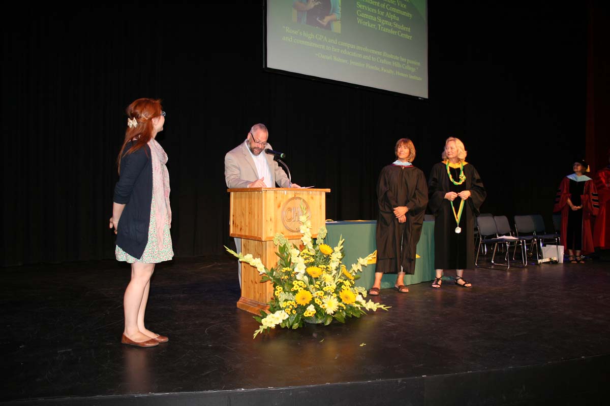 People enjoying the Scholars Convocation