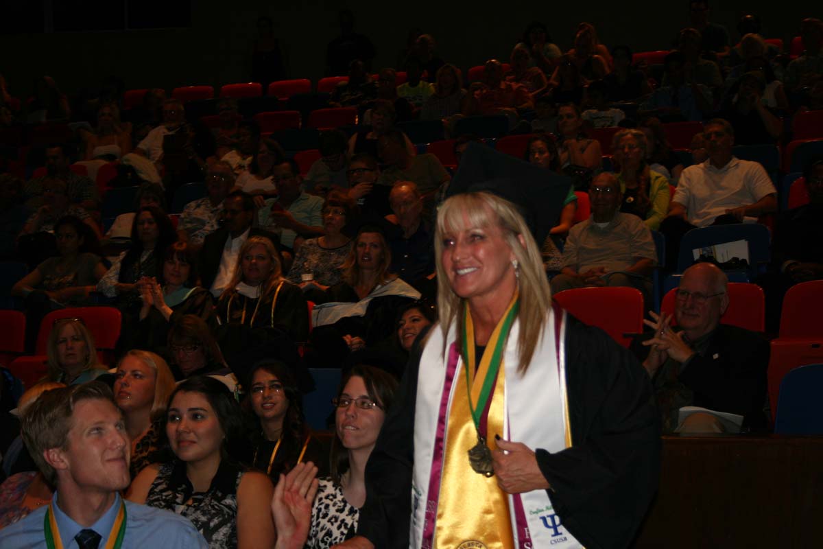 People enjoying the Scholars Convocation