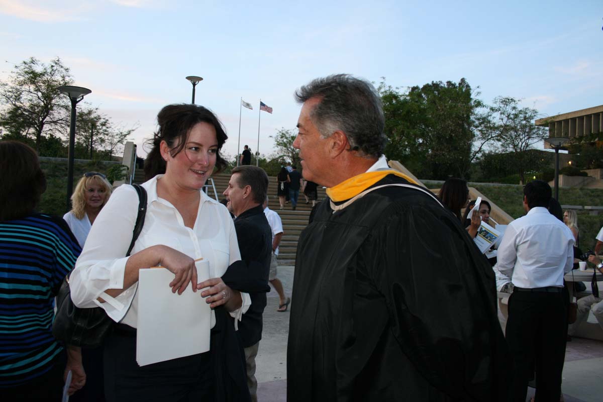 People enjoying the Scholars Convocation