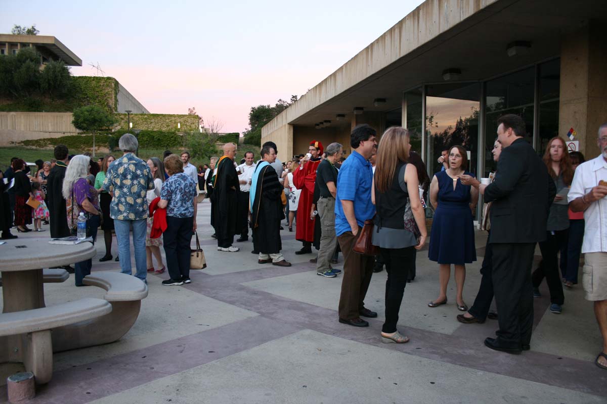 People enjoying the Scholars Convocation