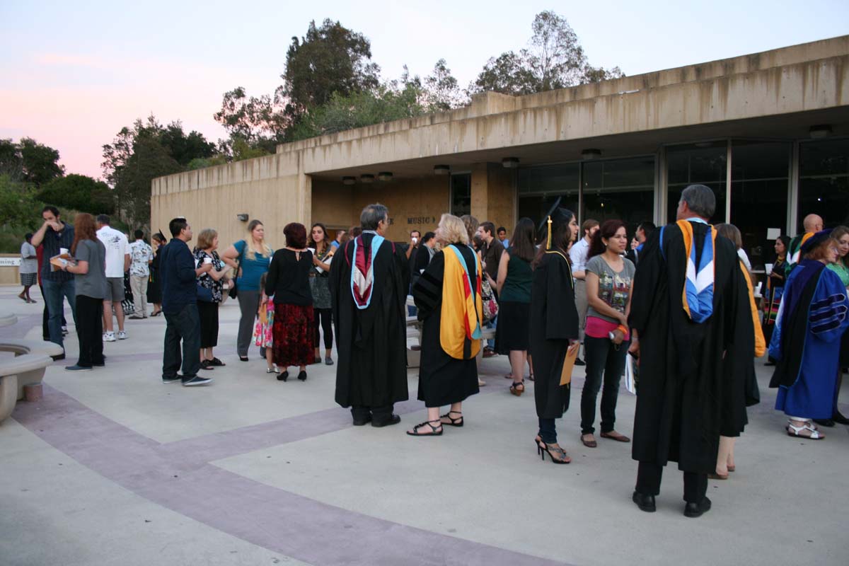 People enjoying the Scholars Convocation