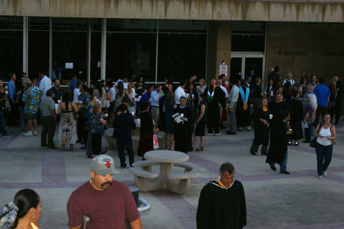People enjoying the Scholars Convocation