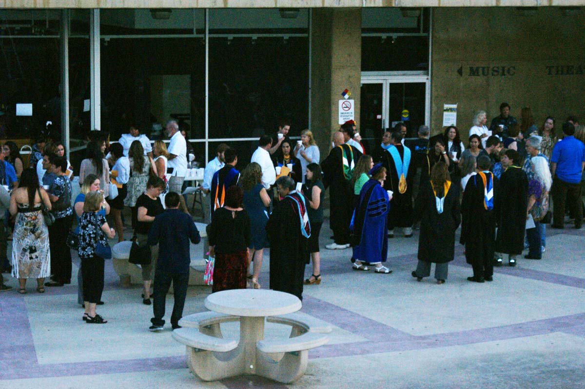 People enjoying the Scholars Convocation