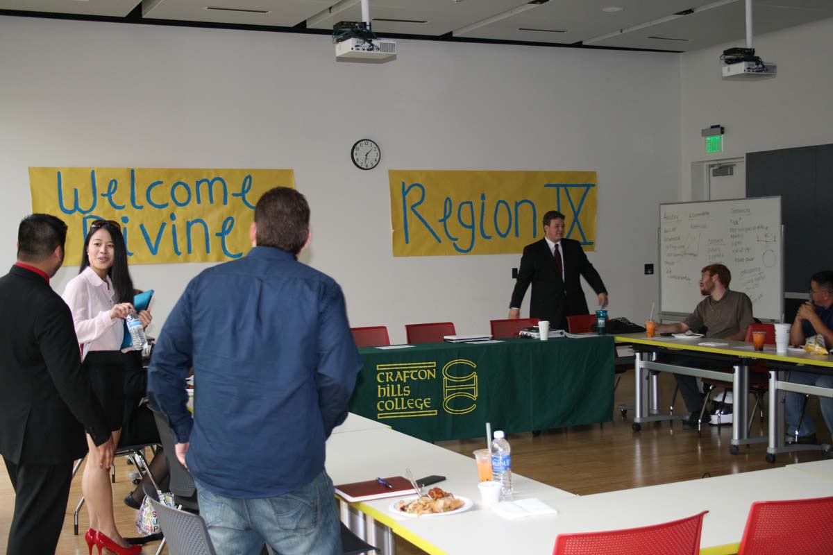 People at the Student Senate Region IX Meeting