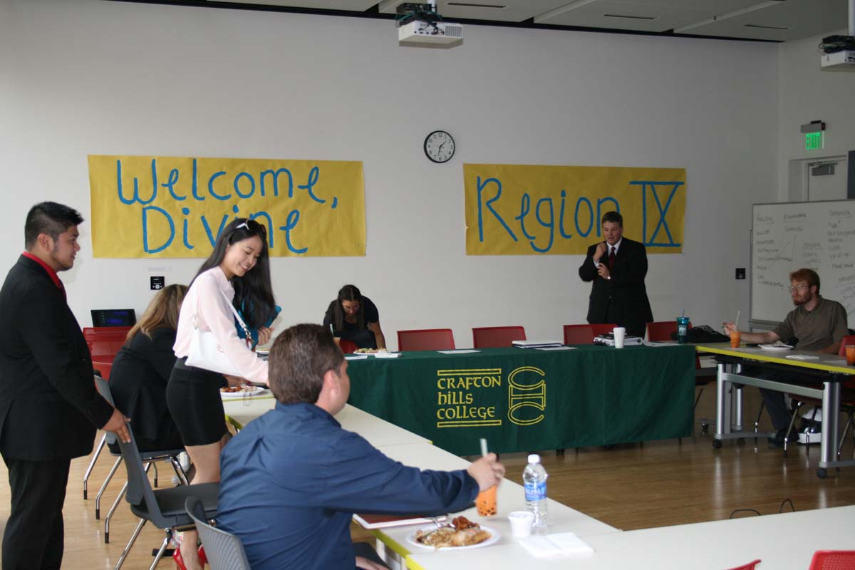 People at the Student Senate Region IX Meeting