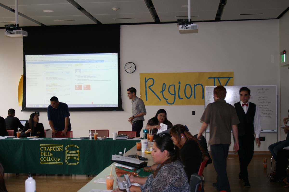 People at the Student Senate Region IX Meeting